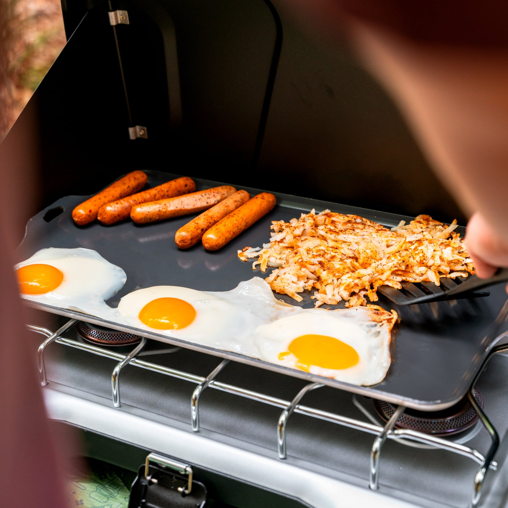 Coghlan's Non-Stick Two Burner Griddle, 10” x 16.5” (25.4 cm x 41.9 cm)Size, Aluminum Material