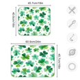 thumbnail image 3 of Dish Drying Mat Kitchen Pad Large Counter Absorbent Dish Mats Drainer Shamrocks and Clovers Pattern, 3 of 8