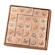 thumbnail image 2 of Juego de 25 mini sellos de madera para manualidades, manualidades decorativas y proyectos de bricolaje. Mariposa, 2 of 8