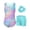 Blue Leopard Sequin, variant on Gymnastics Leotards for Girls Shiny outfits with Shorts Hair Scrunchie 5-10Y