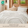 thumbnail image 4 of U by Bedsure Fleece Blankets Queen, Soft & Thick, Heavy 500Gsm Anti-Static Design, Ideal for Couch & Sofa, Cream, 90x90 inch, 4 of 5