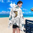 thumbnail image 4 of GZHJMY Butterfly Texture Beach Towel Super Soft Microfiber Sand Free Beach Towels, Oversized Camping Pool Towel, Lightweight, Breathable & Quick Dry Towels, 30x60in Washcloth, 4 of 7