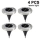 thumbnail image 1 of FloreceBien - Paquete de 4 luces solares para suelo, 8 luces LED de disco solares para exteriores, luces impermeables para suelo, luces solares para jardín, luces de paisaje para caminos, patios,, 1 of 8