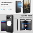 thumbnail image 4 of JEEHOOD Case For Google Pixel 9a, RFID Blocking, PU Leather,Compatible With MagSafe Detachable 2 In 1 Wallet With Built-in Push Card Holder,Kickstand Magnetic Protective Cover,Black,For Pixel 9a, 4 of 7
