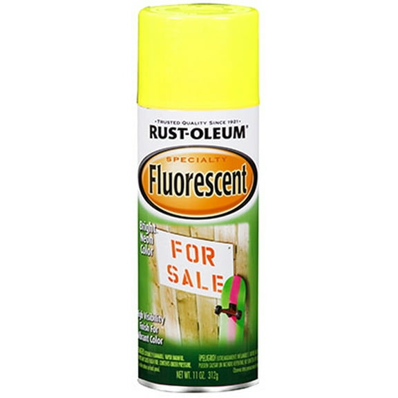 Rust-Oleum Specialty 11 OZ Fluorescent Yellow Spray Paint VOC Complian, Each