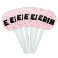 thumbnail image 1 of Erin Cupcake Picks Toppers - Set of 6 - Pink Speckles, 1 of 1