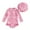 A241-Pink, variant on NIEWTR Baby Girl Swimsuit Long Sleeve With Hat Set Zipper Swimsuit Swimwear Beach Bathing Suit for Summer Vacation 18-24 Months Light Pink
