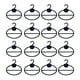 thumbnail image 1 of Colgador de bufandas Naiovety 20 piezas ABS negro, 1 of 6