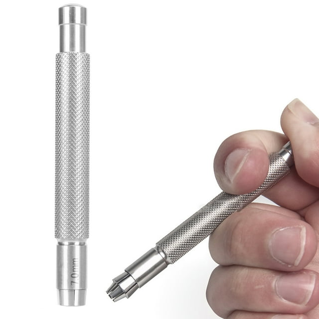 Herramienta de Reloj de Acero Inoxidable Duradero Ayuda de Reparación de Reloj de Acero Cromado para Reparación de Reloj Mecánico 70-90mm ANGGREK Otros