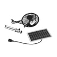 thumbnail image 3 of Aaaaaa10Wsolarpanelpowered Fan 4 Inch Solar Usb Dual Powered Fan Portable Travel For Camping Kitchen Outdoor, 3 of 8