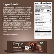 Orgain Organic Vegan Protein Snack Bars, Peanut Butter Chocolate Chunk, 1.41oz (Pack of 12)