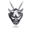 thumbnail image 1 of Joyas Góticas Hombre Acero Inoxidable Plata Negro Evil Devil Hor, 1 of 5