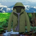 thumbnail image 2 of Dpytoraw Male Solid Color Sports Outdoor Hooded Jacket Casual Coat, 2 of 5