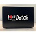 thumbnail image 3 of 10in x 3in I Love My Dutch Rabbit Bumper Sticker Vinyl Truck Window Stickers, 3 of 7
