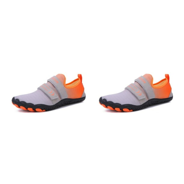 Guardurnaity Calzado de agua transpirable para entrenamiento en cuclillas, zapatillas deportivas de secado rápido a prueba de golpes, calzado Gris Talla 42 2piezas