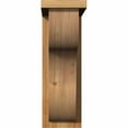 thumbnail image 2 of 6"W x 14"D x 18"H Carmel Rough Sawn Corbel w/Backplate, Western Red Cedar, 2 of 9