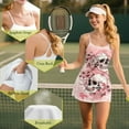 thumbnail image 6 of Yuyamidu Skull Women Tennis Dress Pink Cherry Blossom Casual Athletic Outfit Built in Shorts with Pocket Dresses Size M Womens Mini Golf Spaghetti Strap Dress for Summer, 6 of 7
