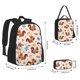 thumbnail image 2 of Disketp Forest Squirrel Nuts Mochila Estampada de Gran Capacidad con Lonchera y Estuche, Set de 3 Piezas para Estudiantes, 2 of 7