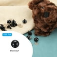 thumbnail image 2 of Ojos de seguridad Uxcell de 5mm, 150 conjuntos de ojos de plástico para manualidades con arandelas para animales de peluche, juguetes de ganchillo, muñecas y manualidades DIY, Negro, 2 of 6