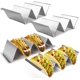 thumbnail image 1 of Soportes para tacos de acero inoxidable estilo bandeja 4 paquetes oso de fresa, 1 of 5