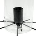 thumbnail image 4 of Elegant Designs Large Exposed Glass And Metal Table Lamp, Black, Clear, 4 of 6