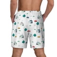 thumbnail image 4 of Balery Cartoon House Car Mens Swim Trunks Swim Shorts for Men Quick Dry Inseam Beach Shorts with Compression Liner Pocket-3X-Large, 4 of 9