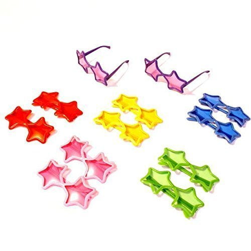 Dazzling Toys Dazzling Toys Star Shaped Sunglasses Pack of 12