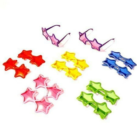 Dazzling Toys Star Shaped Sunglasses - Pack of 12 (D143)