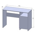 thumbnail image 2 of Escritorio Hogare Home Office Roble Mueble para computadora, 2 of 8