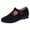 Black, variant on Rokment Wedge Dress Shoes for Women 2026 Spring Summer Fall Vintage Casual Suede Pointed Closed Toe Buckles Mid Heels Mary Jane Dressy Sandals Beige Size 6