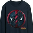 thumbnail image 3 of Marvel Deadpool & Wolverine - Scratch Logo - Men's Long Sleeve Graphic T-Shirt, 3 of 5