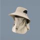 thumbnail image 3 of Men's Full Protection Sun Hat With Removable Face Neck Flap Wide Boonie Hat Breathable Mesh Cap For Hiking Fishing Camping Gardeni, 3 of 6
