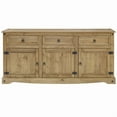 thumbnail image 3 of Bridge Brazil 65" Wood Buffet Sideboard Farmhouse - Corona Collection | Furniture Dash Antique brown color., 3 of 5