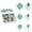 42PC-C, variant on Eagokdc 24PCS Christmas Globe Hanging Ornaments Plastic Shatterproof Ball Decorations, Glossy Plastic Christmas Tree Decor for Party Wall Window
