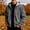 Gray, variant on Men Hooded Jackets Zip Up Long Sleeve Casual Jacket Lightweight Winter Warm Athletic Outerwear