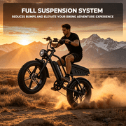 Electric Bike for Adults, 1500W Motor 40MPH, 20×4.0 Fat Tire Dual Suspension E-Mountain Bike, 5H Full Charge Up to 70 Miles, Hill Climbing Ebike for Snow Mountain Off-Road UL2849 Certified