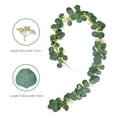 thumbnail image 1 of Ramitas De Eucalipto Guirnalda larga de hojas de vid con hojas de sauce para decoración interior/exterior Sywqhk Libre de BPA, 1 of 9