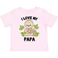 thumbnail image 3 of Inktastic Cute Sloth I Love My Papa with Green Leaves Boys or Girls Toddler T-Shirt, 3 of 5