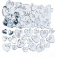 thumbnail image 1 of HWZWT Loving Hearts Embossed Confetti, Silver Silver, 1 of 2