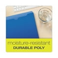thumbnail image 3 of Poly File Jackets Straight Tab, Legal Size, Assorted Colors, 5/Pack, 3 of 7