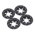 thumbnail image 1 of Vogacara Pinzas de freno 1/10 de 4 piezas, actualizaciones de aleación de coche trepador de control remoto, pieza de repuesto para decoración de estilo Kits de construcción modelo Negro Vogacara FN001269-02, 1 of 6
