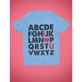thumbnail image 3 of Kids Valentine's Day Alphabet ABC I Love You Toddler Adorable T-Shirt Gift, 3 of 7