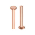 thumbnail image 1 of Unique Bargains 25Pcs 1/8' x 25/32' Flat Head Copper Solid Rivets Fasteners, 1 of 3