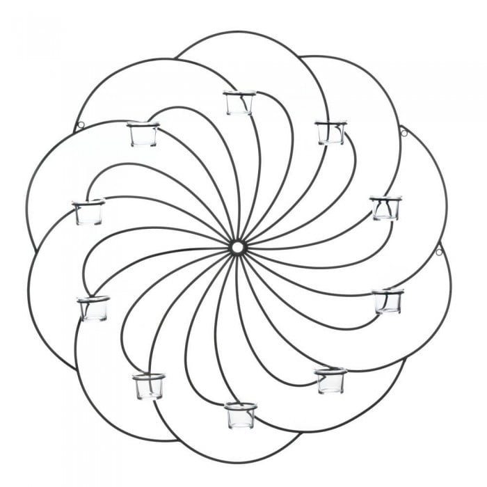 PINWHEEL CANDLE WALL SCONCE