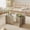 Natural, variant on Daluvenix Modern Glass Coffee Table Living Room Rectangular Coffee Table
