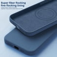 thumbnail image 5 of Luxury Liquid Silicone Magnetic Case For iPhone 15 14 13 12 11 Pro Max Plus Cases For Magsafe Shockproof Soft Cover, 5 of 5