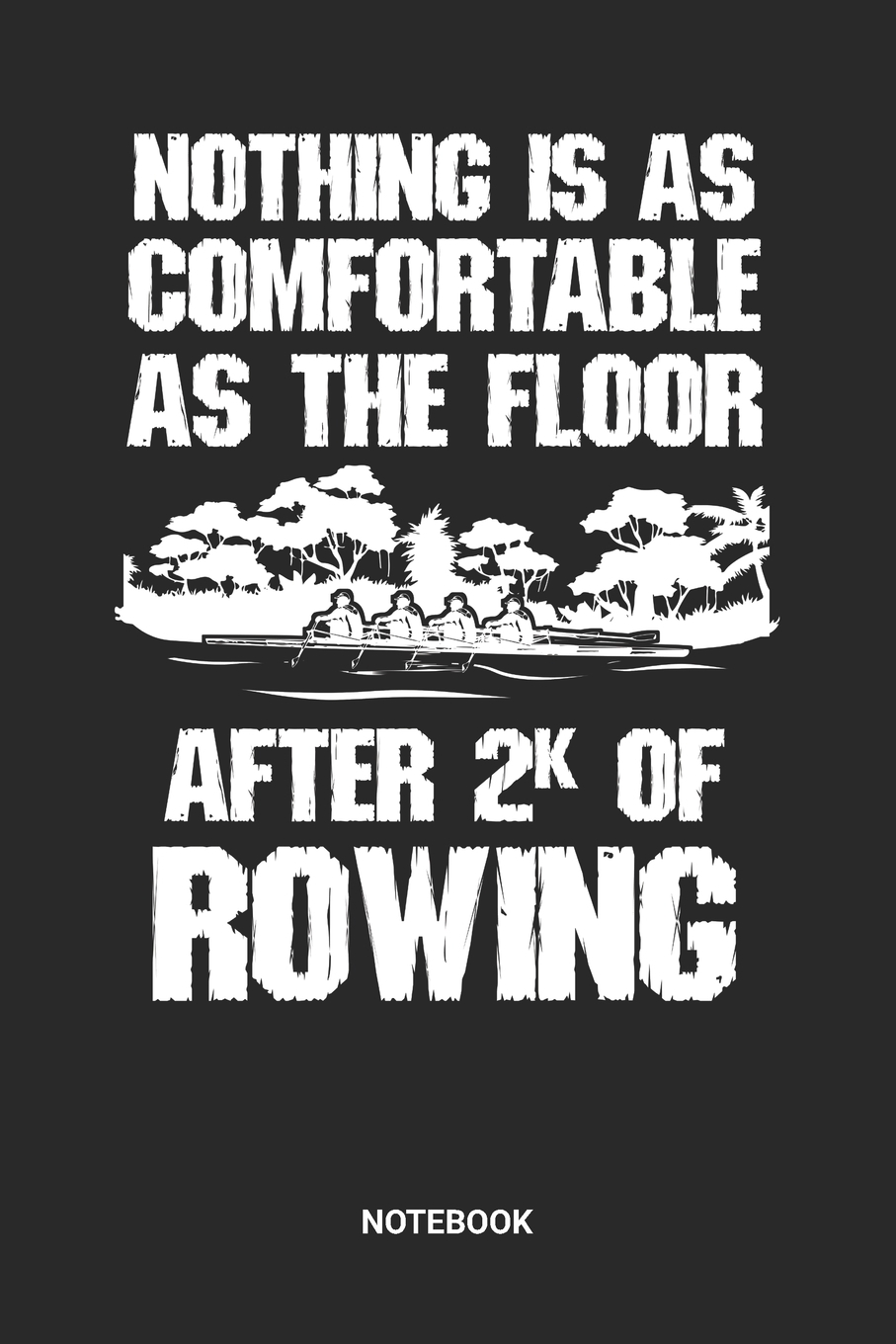 Notebook Rowing Themed (6 x 9 Inches) with Blank Pages