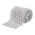thumbnail image 1 of Abbracc Sew Stitch on Spikes 12 Rows Punk Rivets Studs Rivets for Party Wedding Arts Silver, 1 of 9