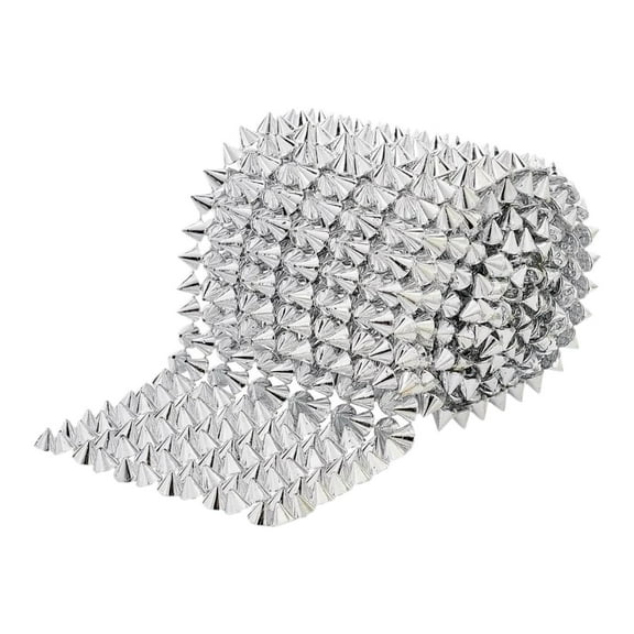 Sharprepublic Sew Stitch on Spikes 12 Rows Punk Rivets Studs Rivets for Party Wedding Arts Silver