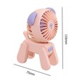 thumbnail image 3 of Mini Ventilador De Carga Usb Bonito ventilador para perros y mascotas, ventilador de mano silencioso para ahorro de electricidad para exteriores (rosa) Ndcxsfigh libre de BPA, 3 of 8